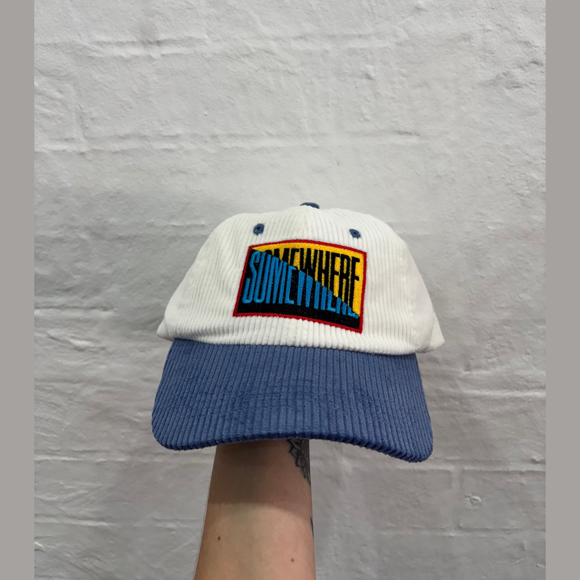SOMEWHERE 50/50 Corduroy dad cap - Blue