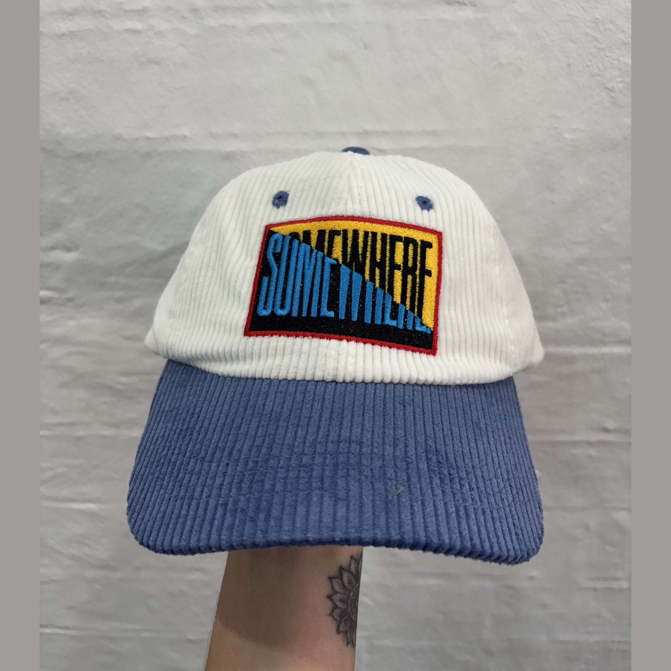 SOMEWHERE 50/50 Corduroy dad cap - Blue