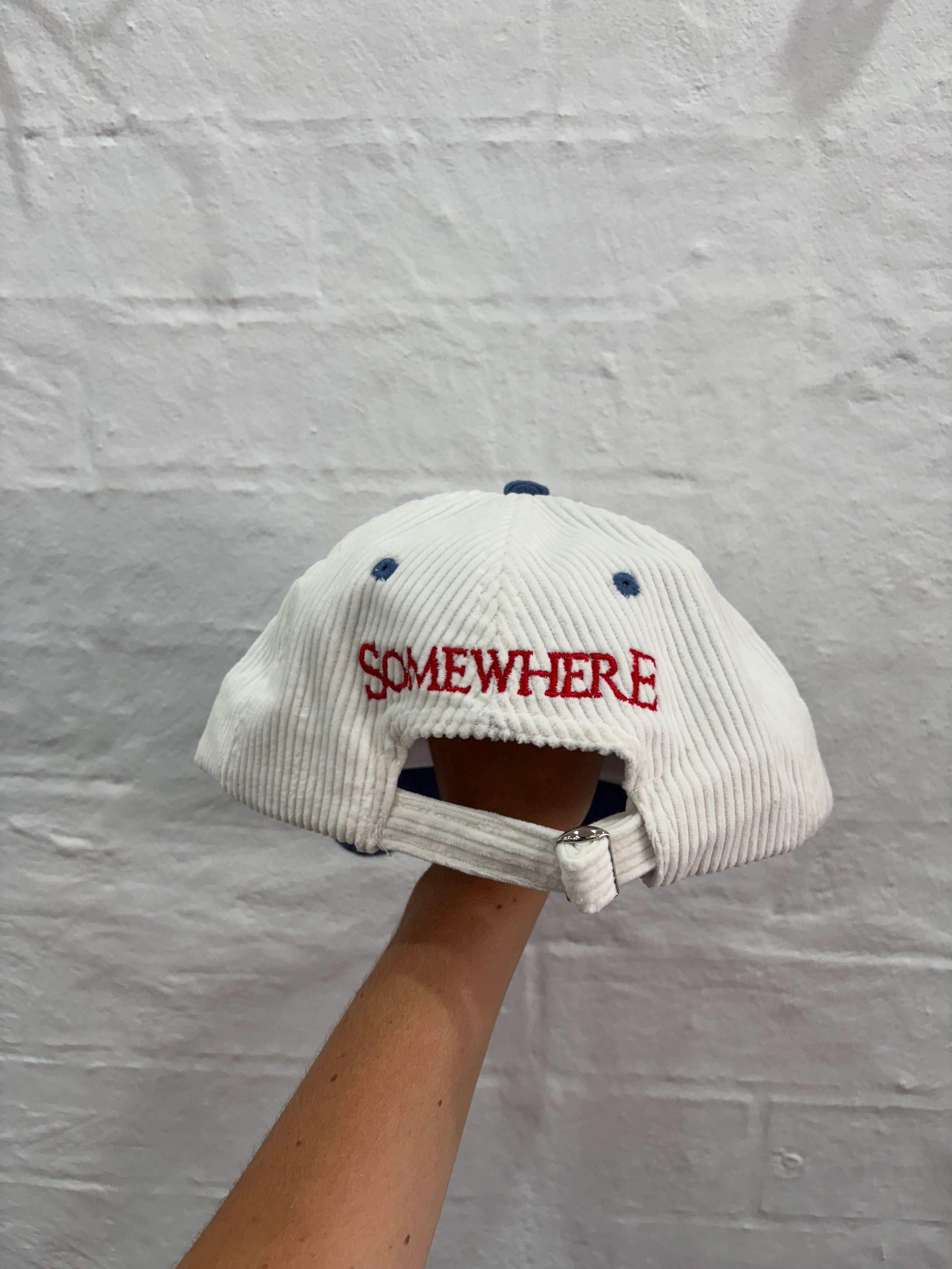 SOMEWHERE Banksia corduroy dad cap - Blue