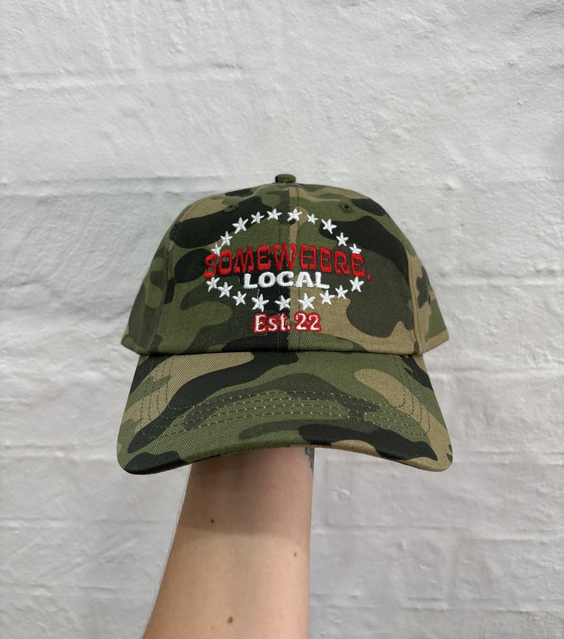 SOMEWHERE Established 22 dad cap - Army