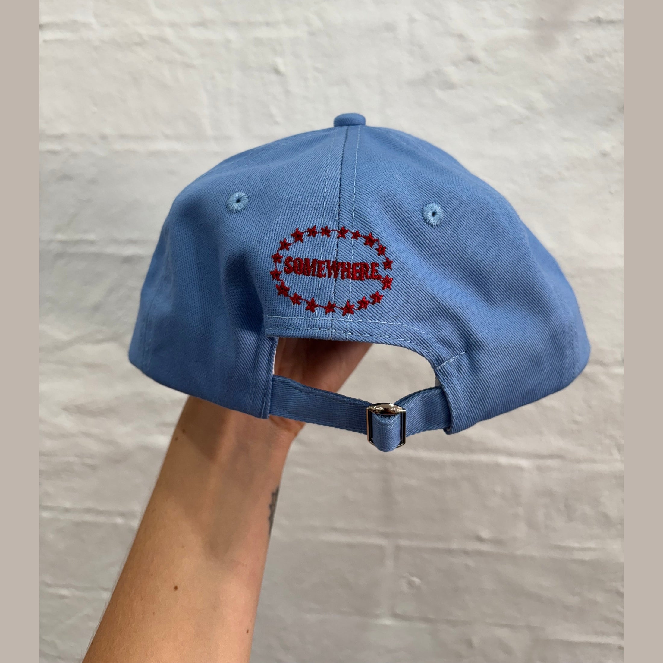 SOMEWHERE Badges dad cap - Sky blue