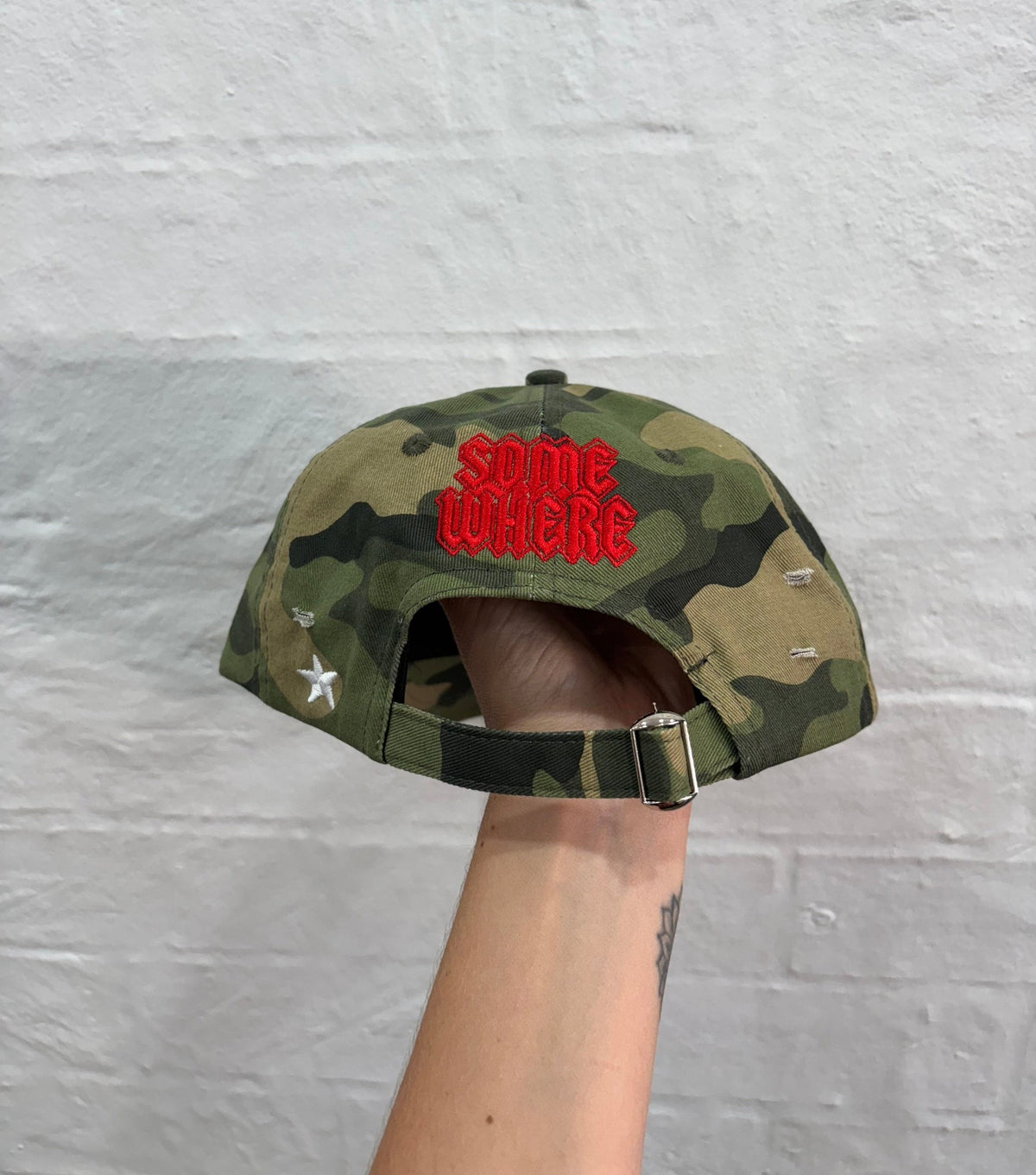 SOMEWHERE Dad cap - Army