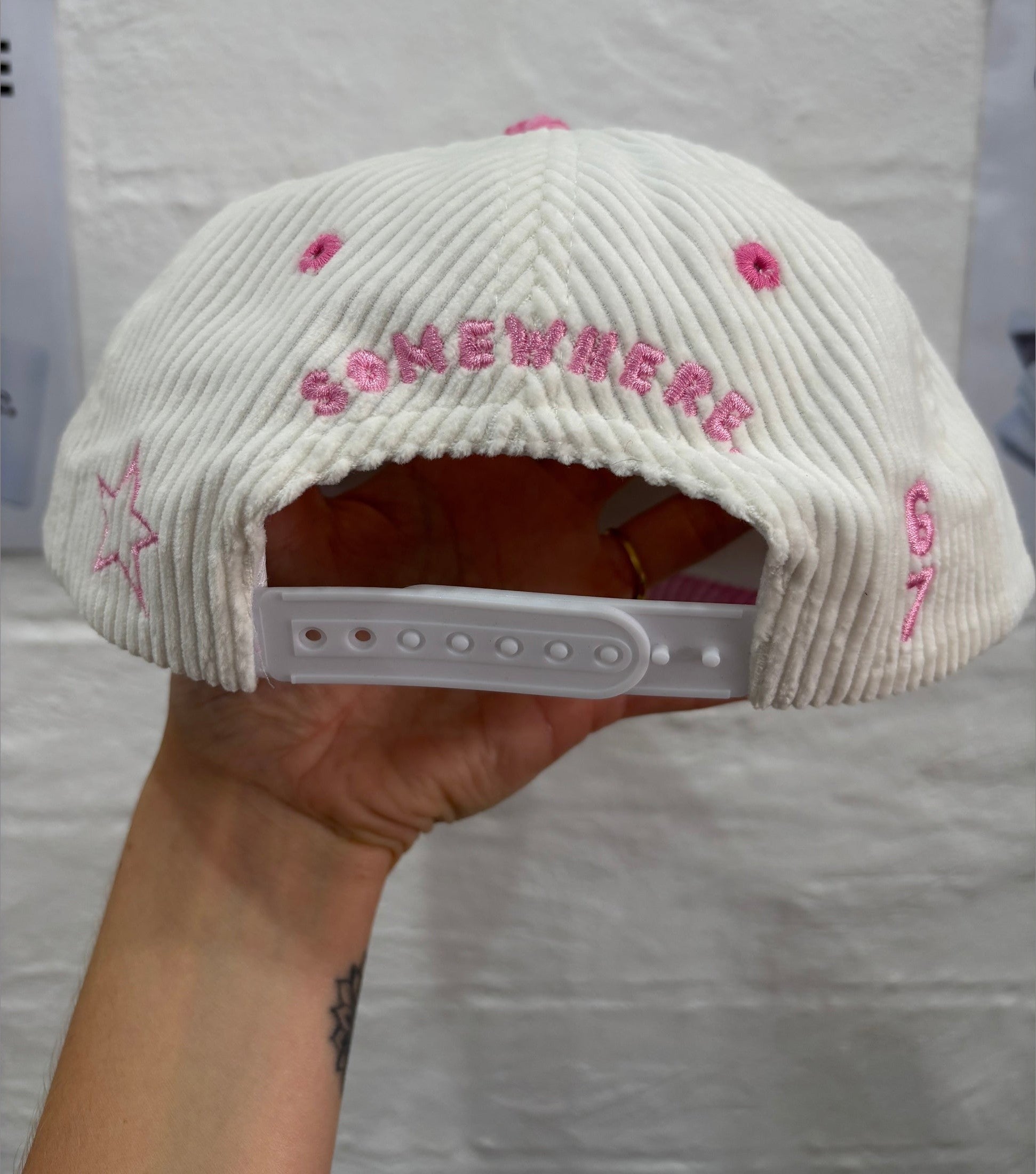 Somewhere Mini – “6 7” Cord Cap Pink– Kids