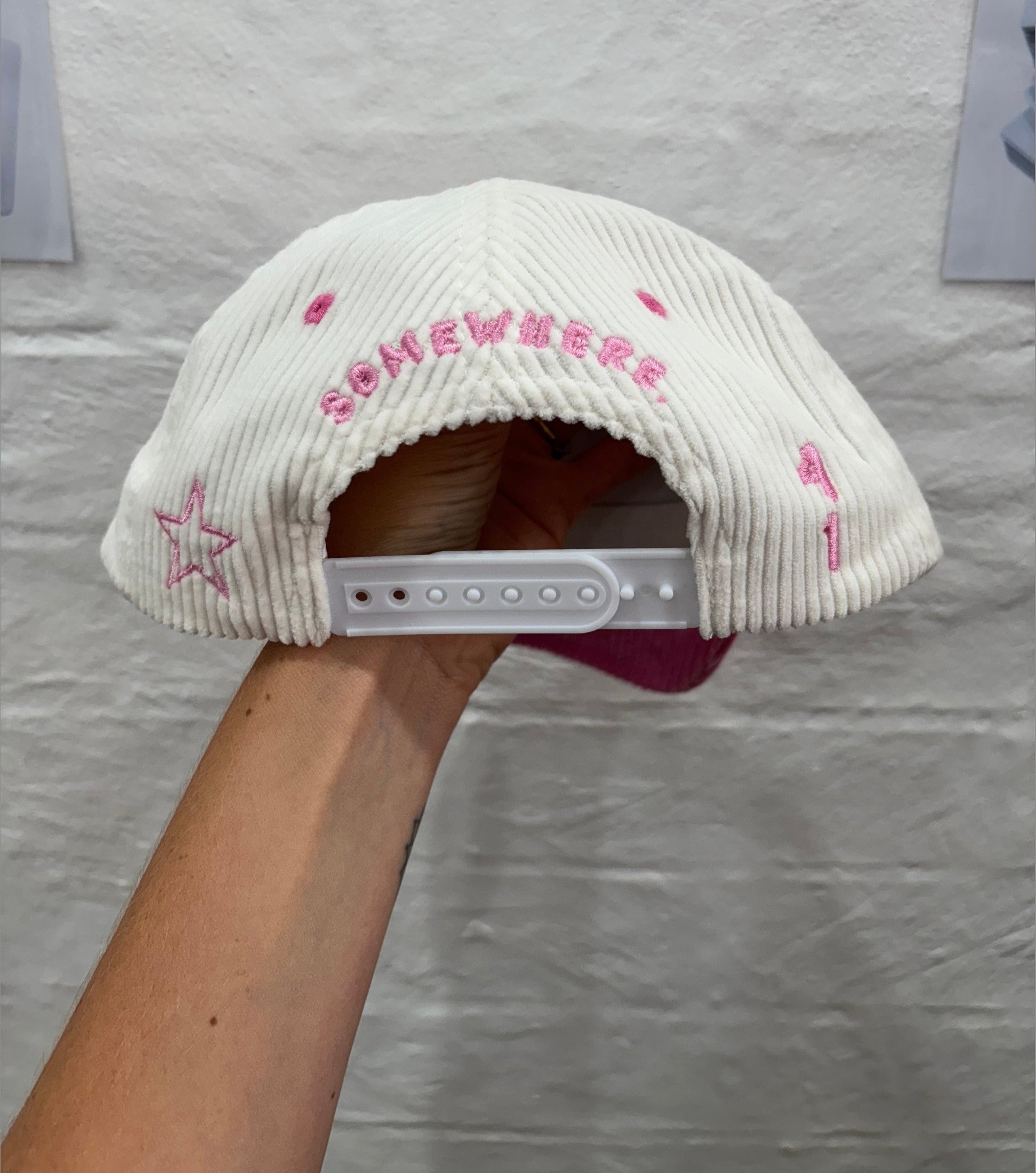 Somewhere Mini – “Forty One” Cord Cap Pink– Kids