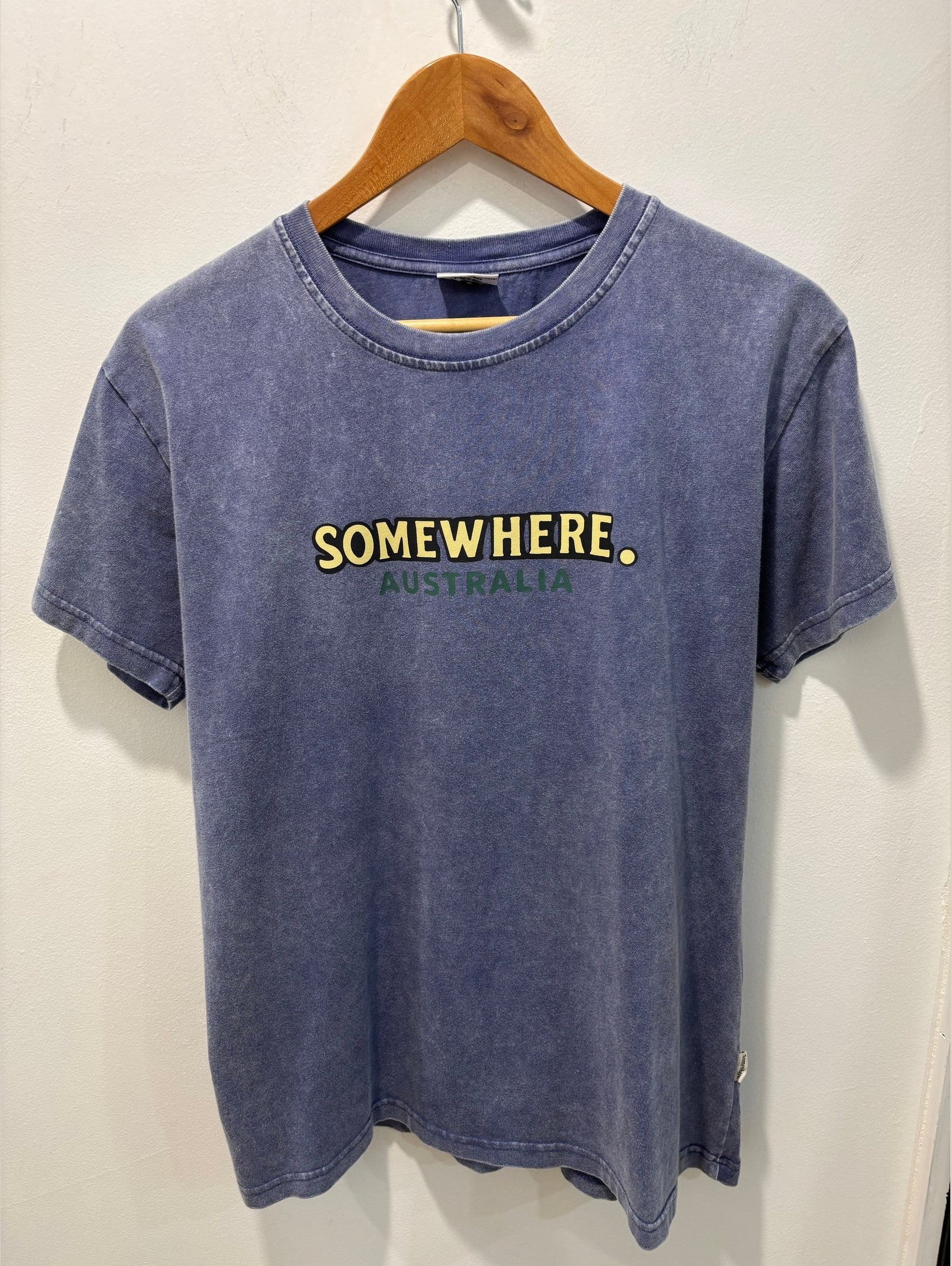 Somewhere - Smoky Cape Tee - Washed Blue