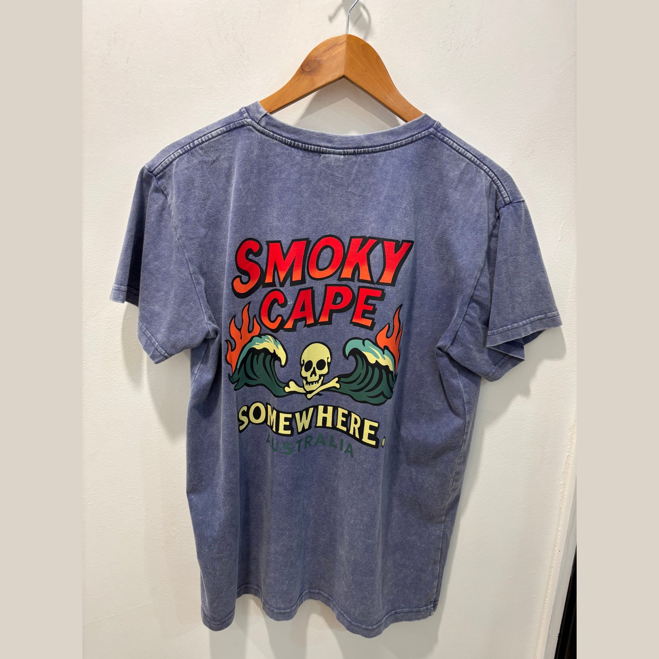 Somewhere - Smoky Cape Tee - Washed Blue