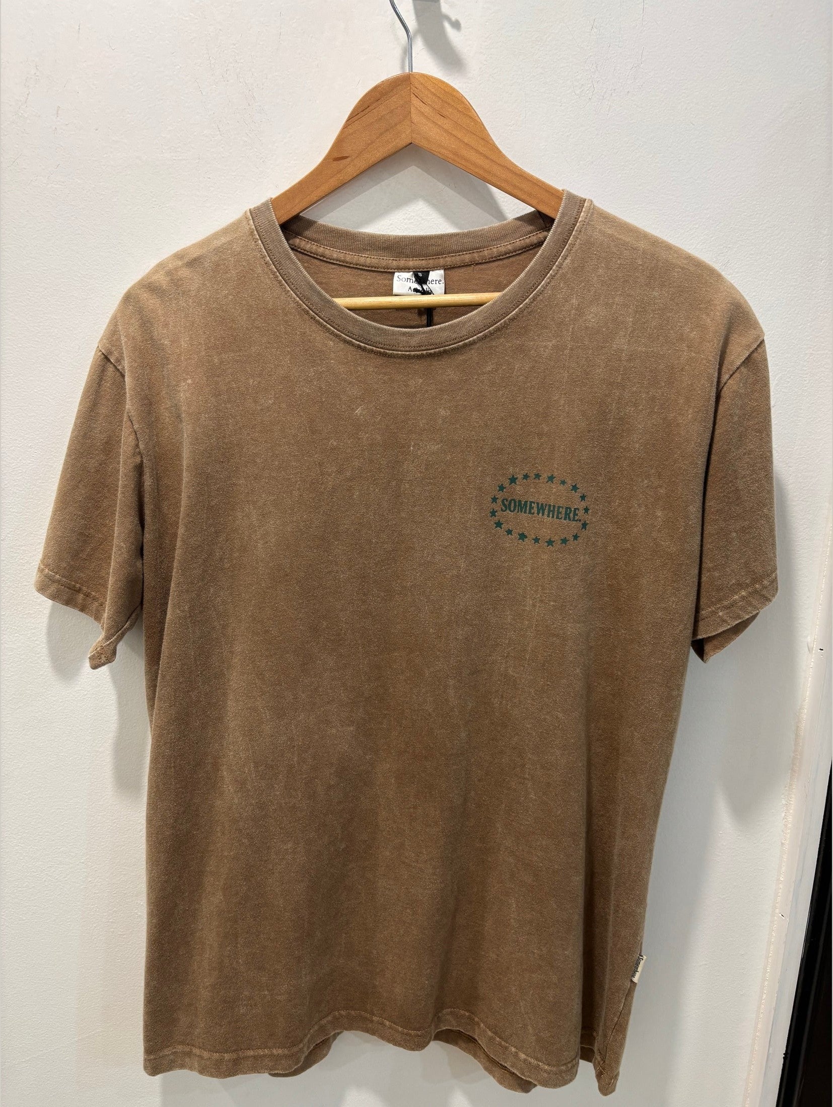 Somewhere - Badges Tee - Brown