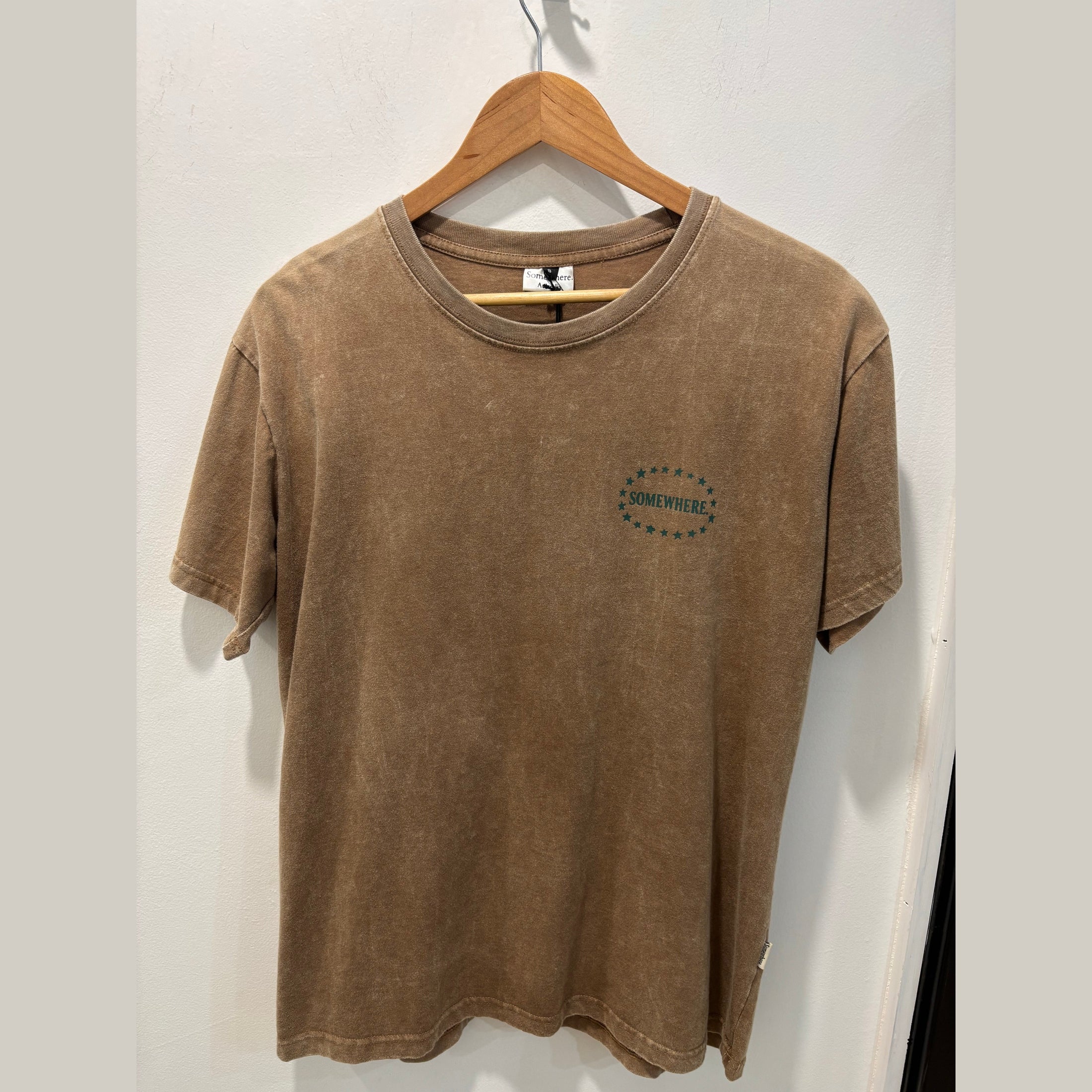 Somewhere - Badges Tee - Brown