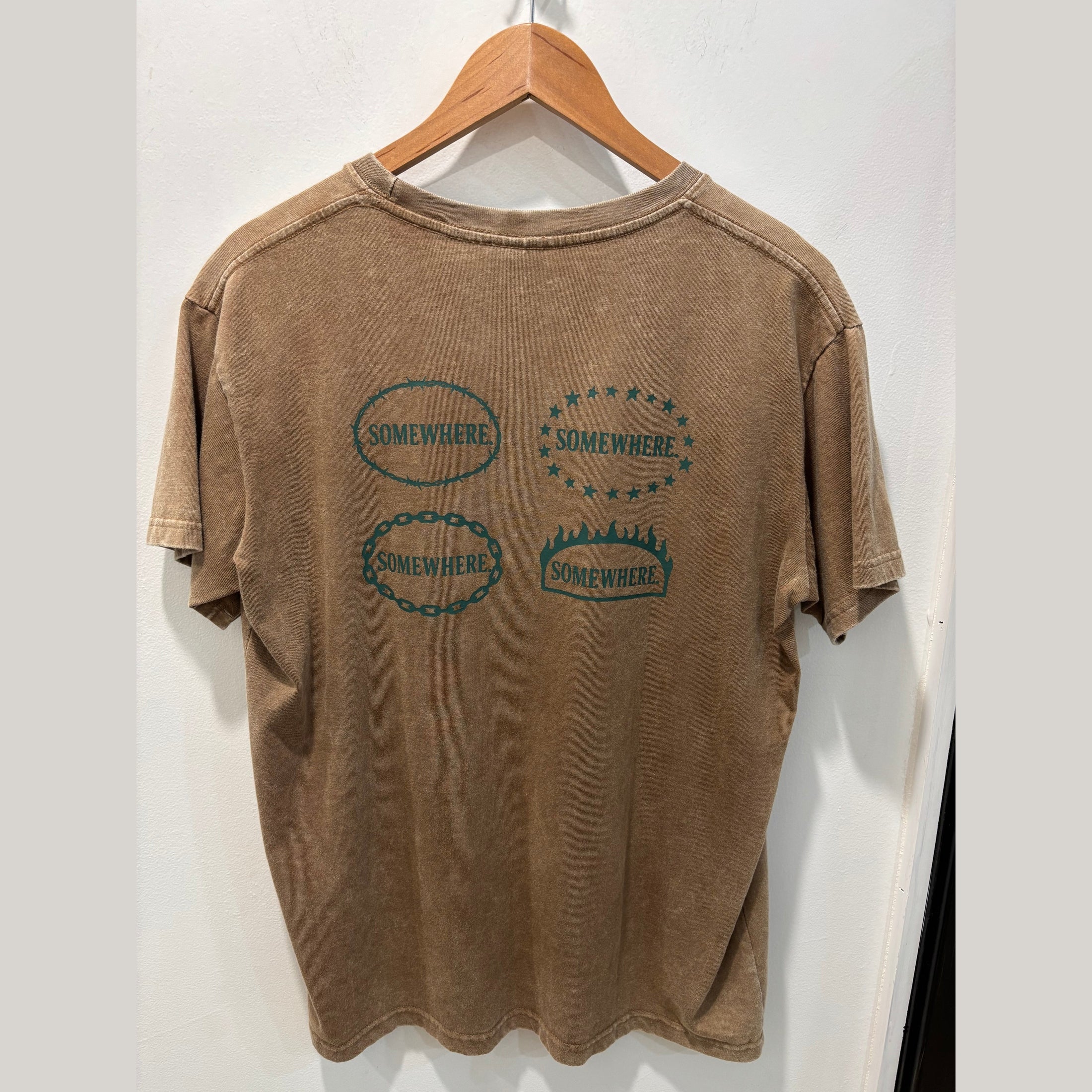 Somewhere - Badges Tee - Brown