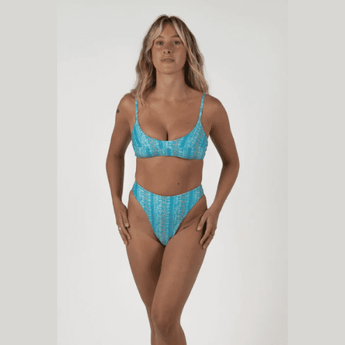 Inner relm sade bikini bottoms - wavy blue