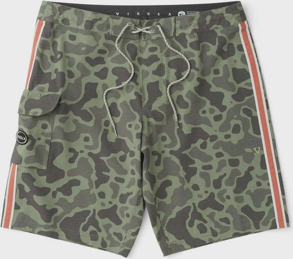 VISSLA Long sets 13" kids boardshort - Camo