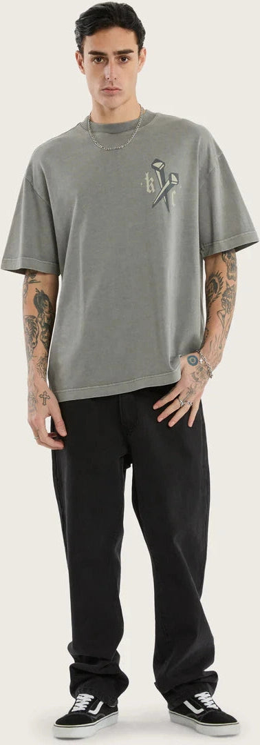 KSCY Nailed street tee - Pigment frost grey