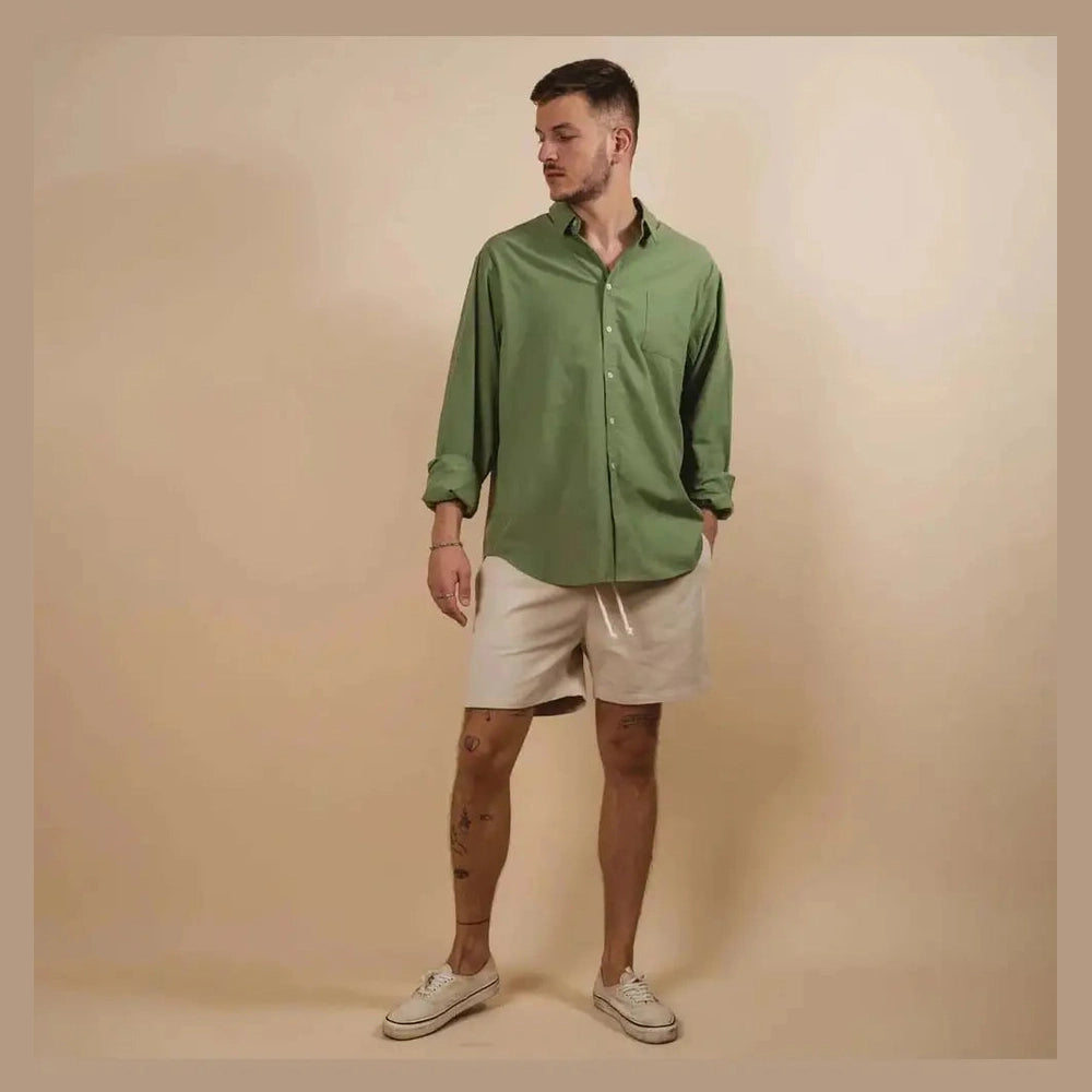 Kore Valley Poplin L/S Shirt- Olive
