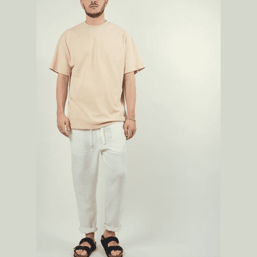Kore amalfi linen pant - white
