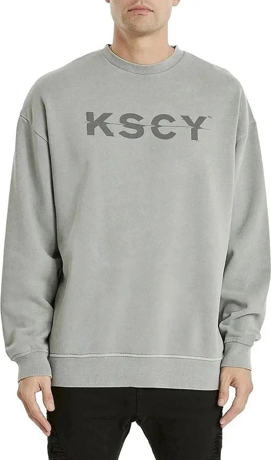 Kscy yale relaxed sweater- pigment grey