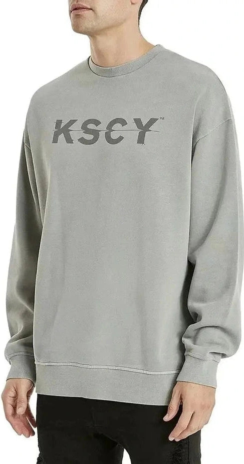 Kscy yale relaxed sweater- pigment grey