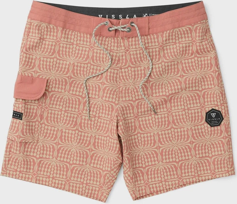 VISSLA Croozer 17.5" Boardshort - Retro red
