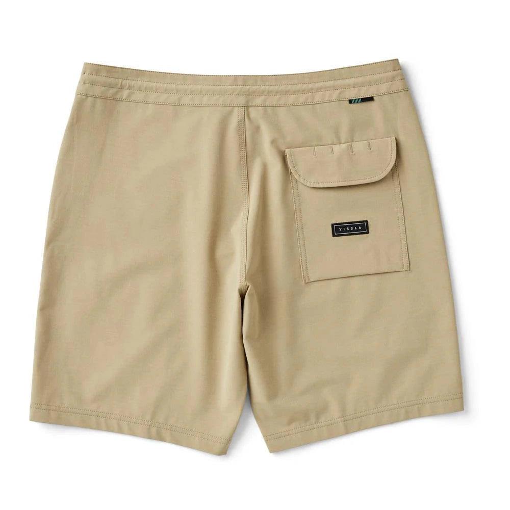 VISSLA Solid Sets 18.5" Boardshort - Khaki