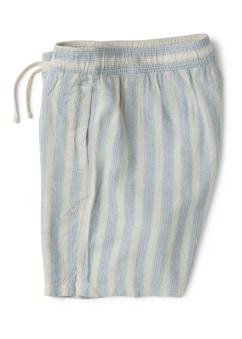 VISSLA Grad stripe 17" elastic linen walk short - Faded denim