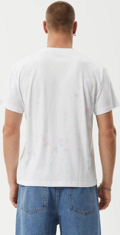AFENDS tie dye recycled boxy fit tee - white