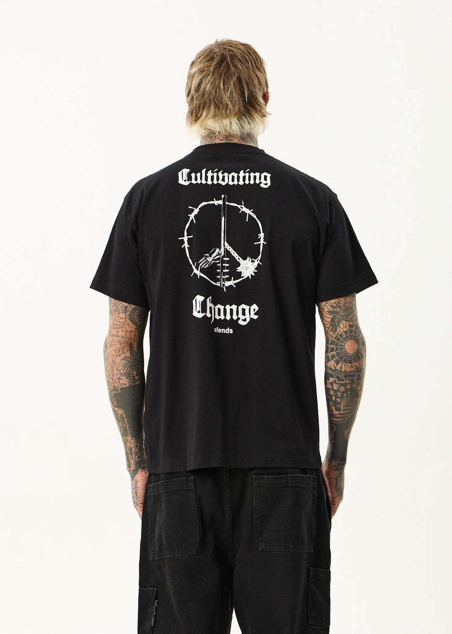 AFENDS Energy boxy tee - Black