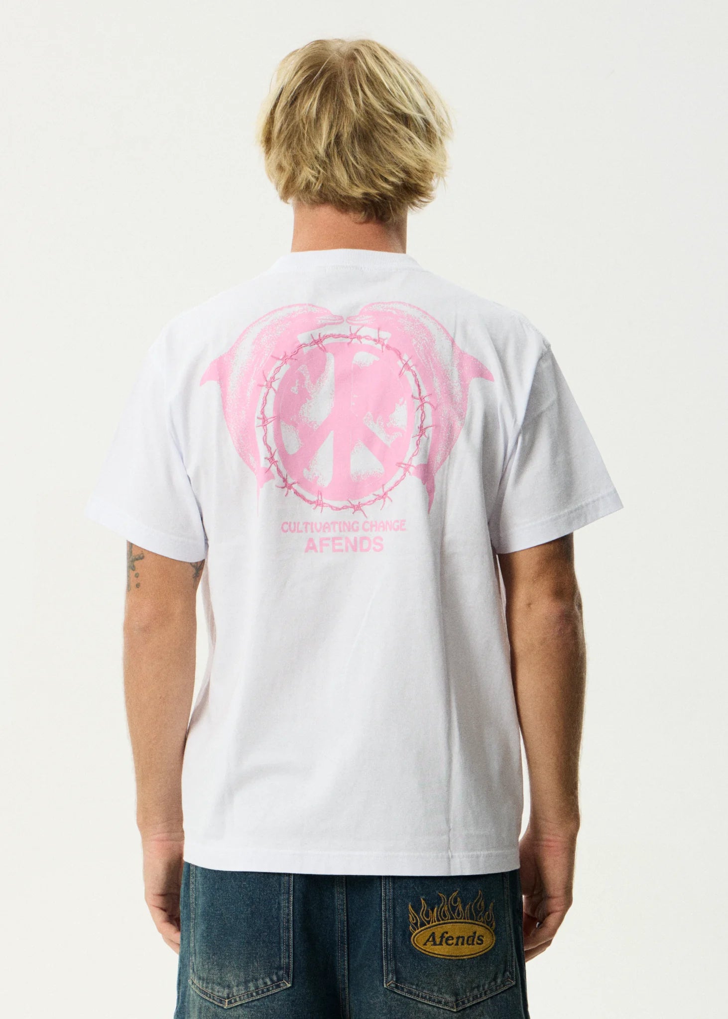 AFENDS Dolfends- Boxy Tee Boxy Tee - White