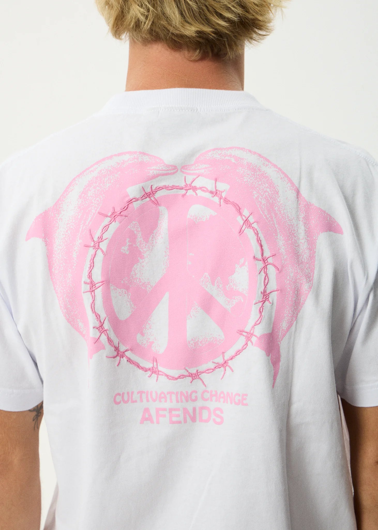 AFENDS Dolfends- Boxy Tee Boxy Tee - White