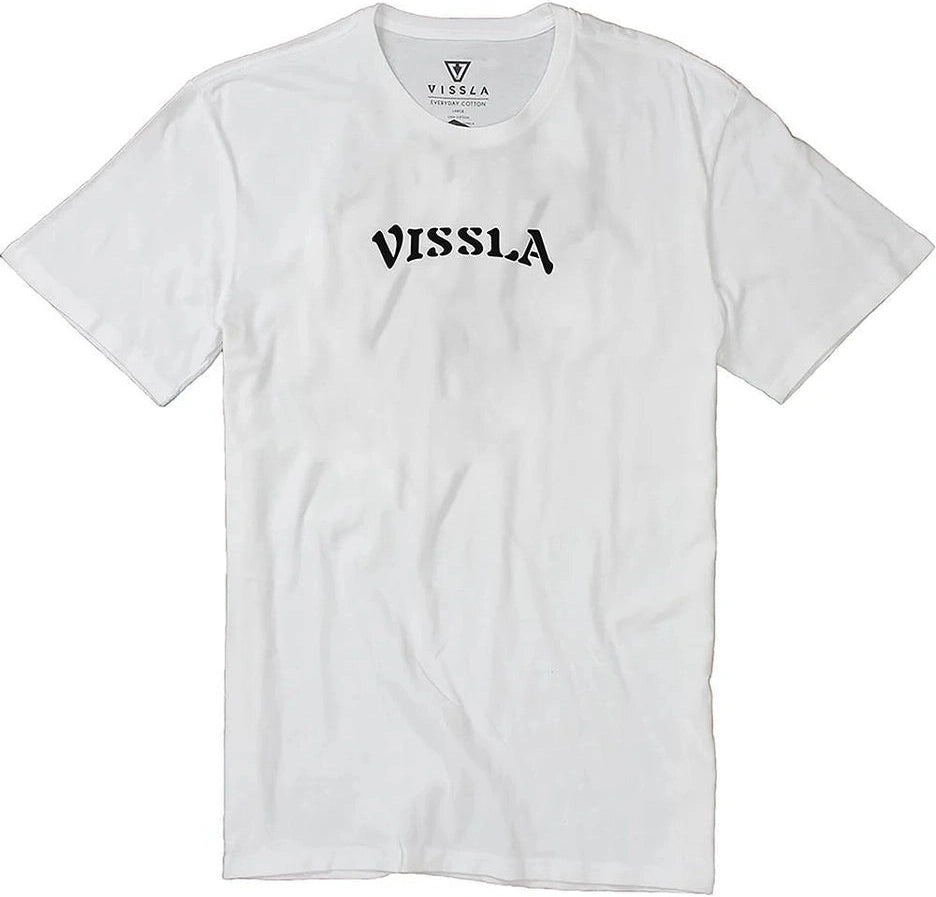 VISSLA Big Cat Organic Blend Ss Tee - White