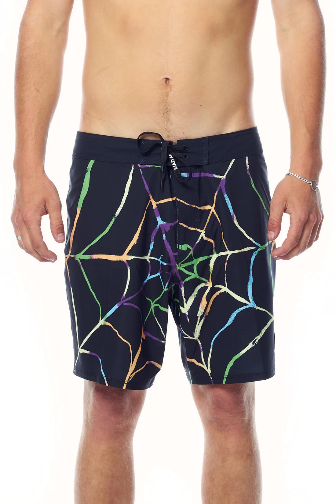 MISFIT - dope machine 17" boardshort - black/web