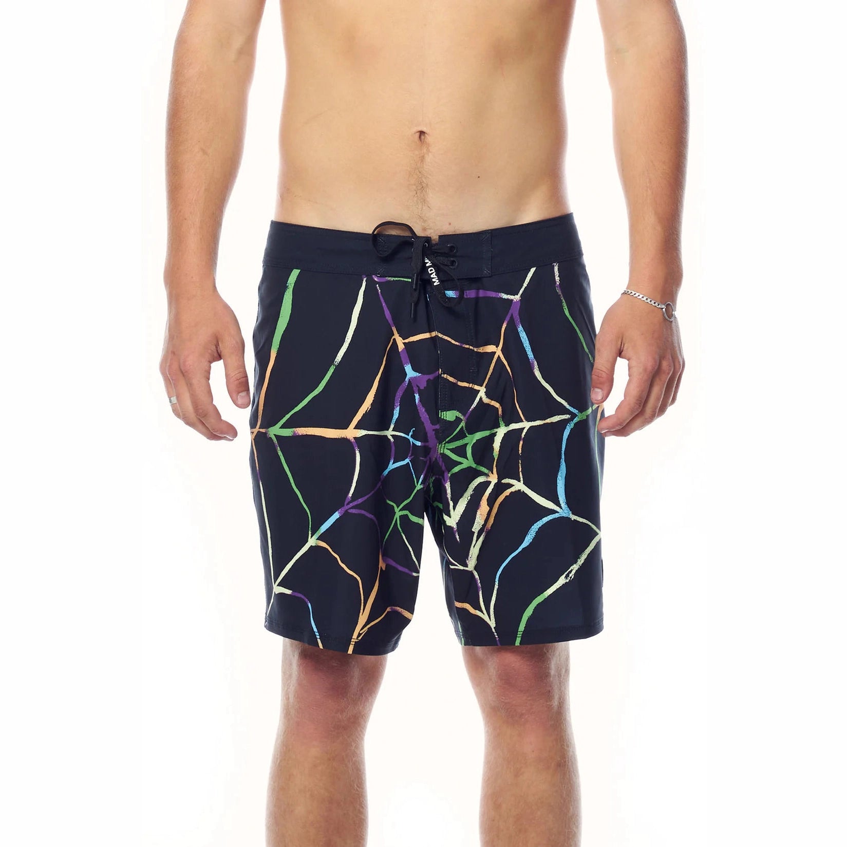 MISFIT - dope machine 17" boardshort - black/web
