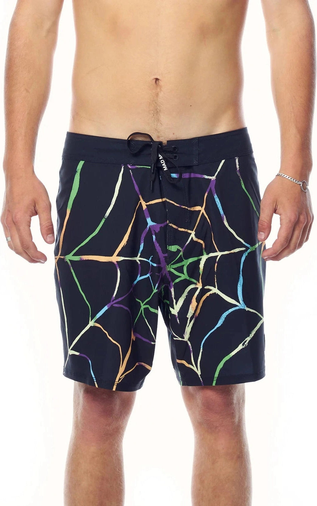MISFIT - dope machine 17" boardshort - black/web