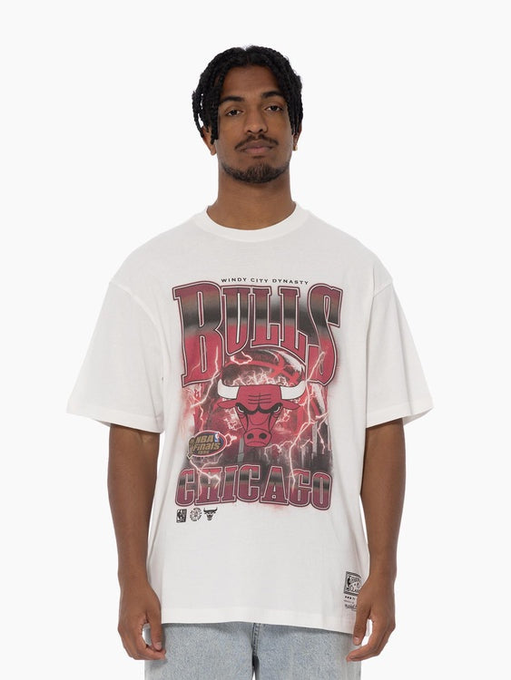 MITCHELL & NESS Chicago bulls city strike tee - Vintage white