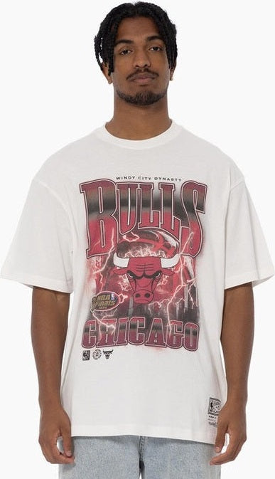 MITCHELL & NESS Chicago bulls city strike tee - Vintage white