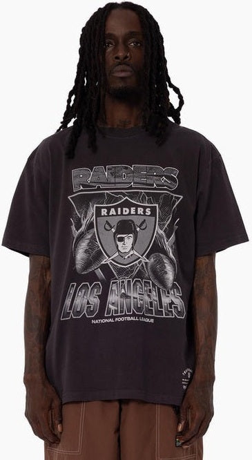 MITCHELL & NESS LA Raiders trigon tee - Overdyed black