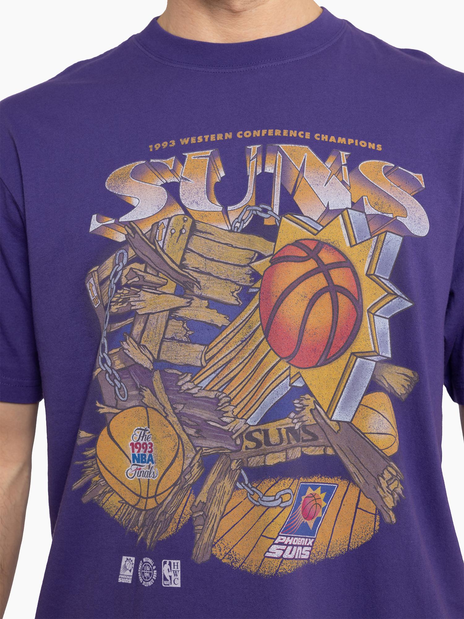 MITCHELL & NESS pheonix suns bevel burst tee - suns purple