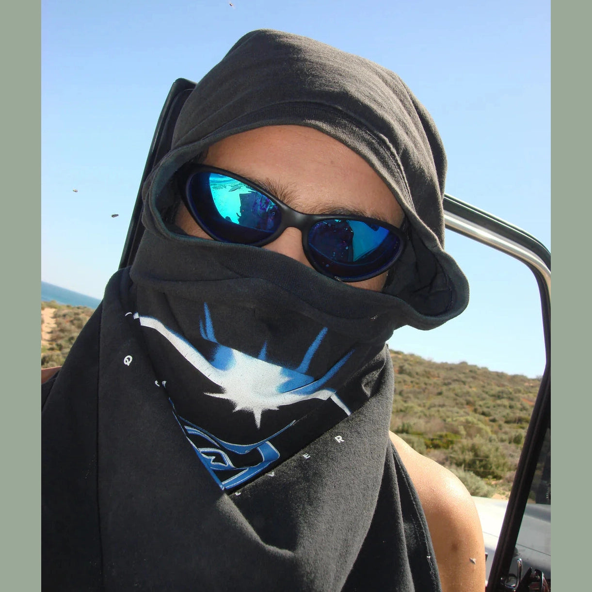 RITUAL VISION Morphine MATTE BLACK / BLUE REFLECTIVE POLARISED