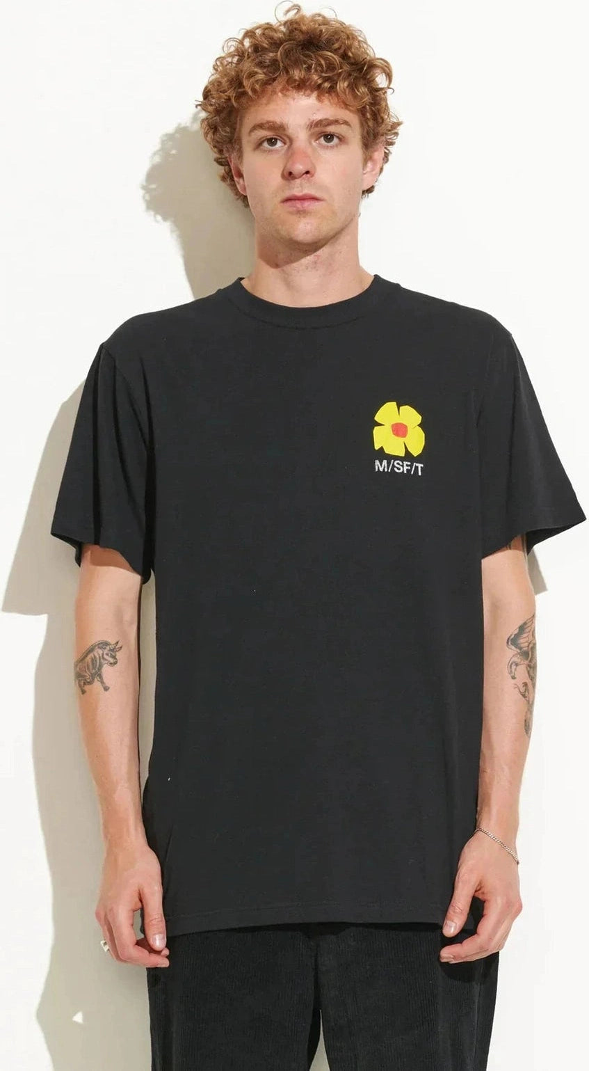 Misfit lamp biscuit 50/50 reg ss tee - pitch black