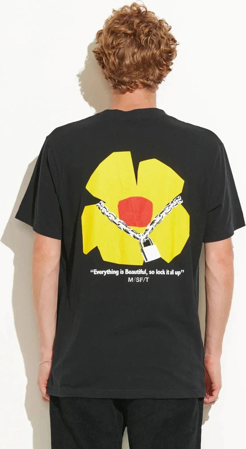 Misfit lamp biscuit 50/50 reg ss tee - pitch black