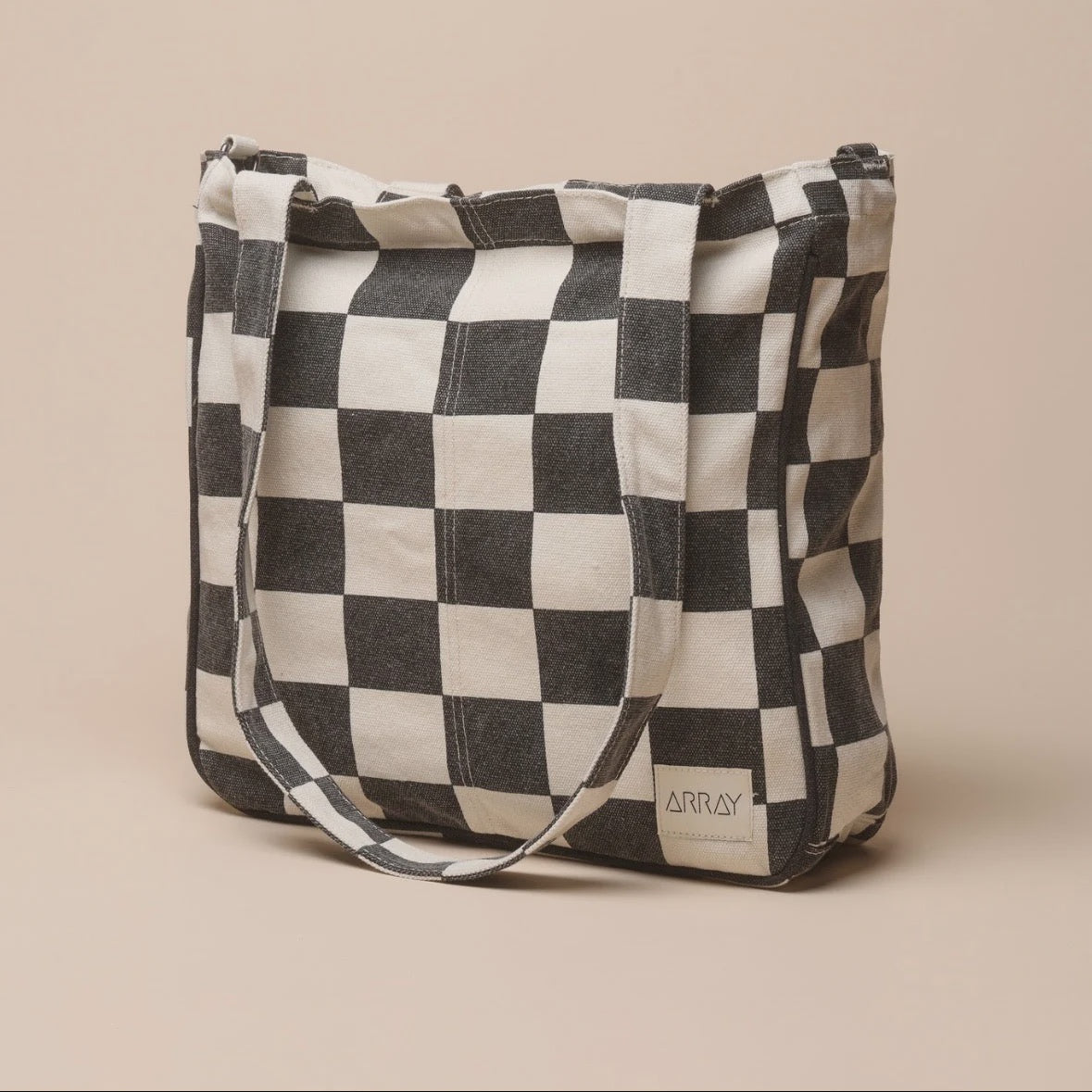 ARRAYMidi Pocket Tote - BLACK CHECK
