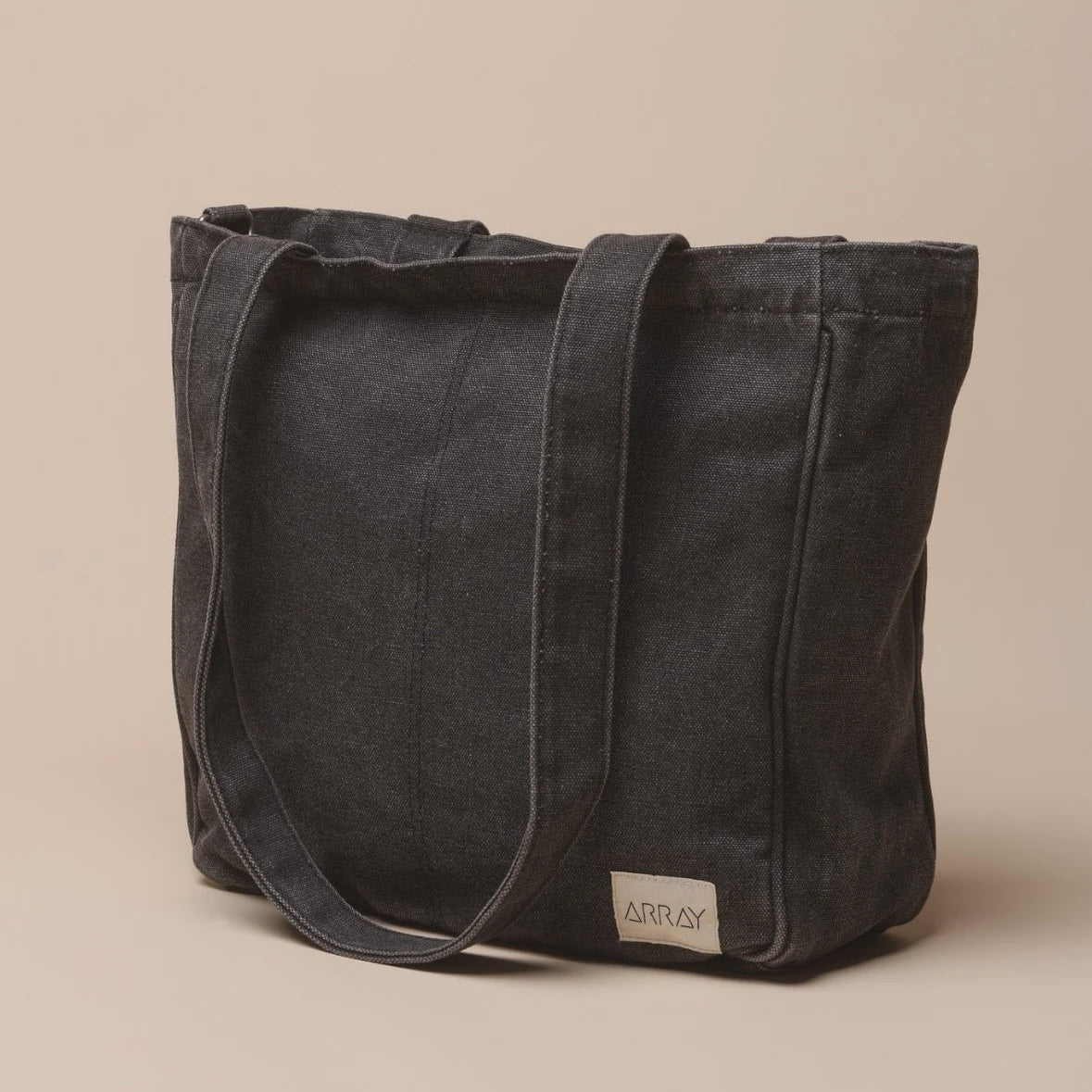 ARRAY Midi Pocket Tote - WASHED BLACK
