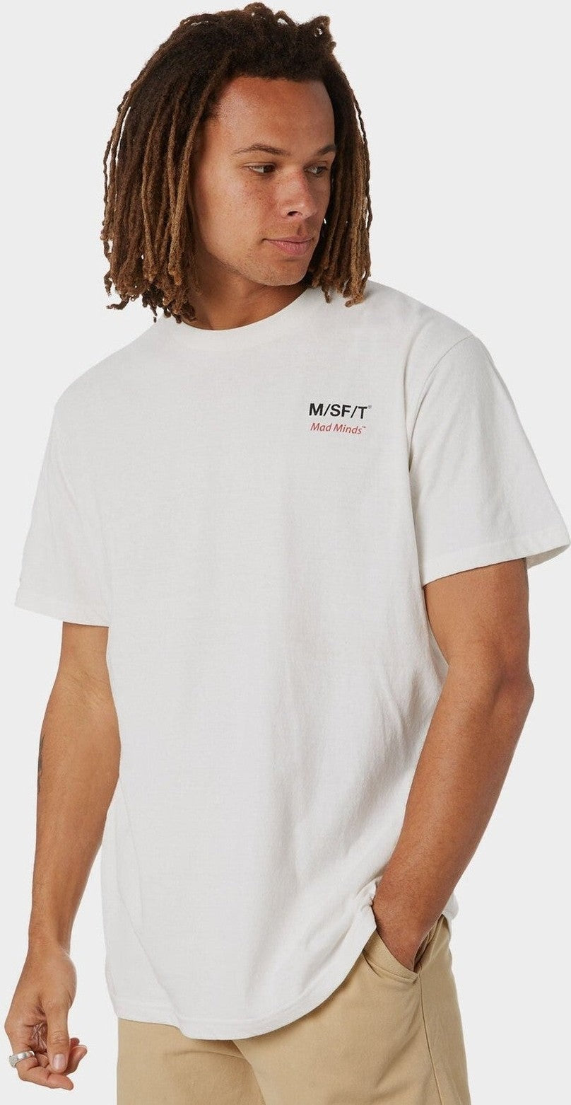 Misfit sonar eclipse 50/50 ss tee - washed white