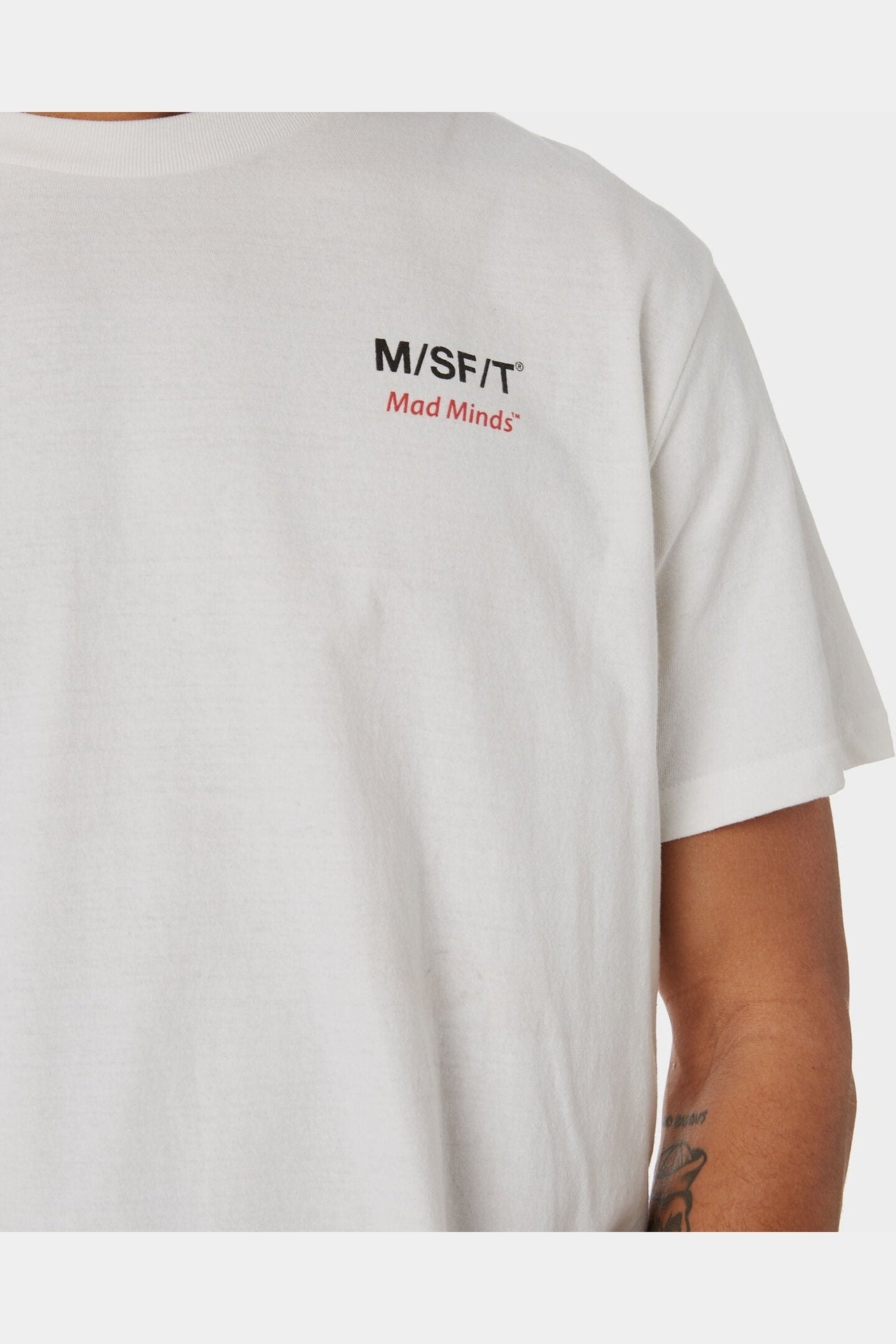 Misfit sonar eclipse 50/50 ss tee - washed white
