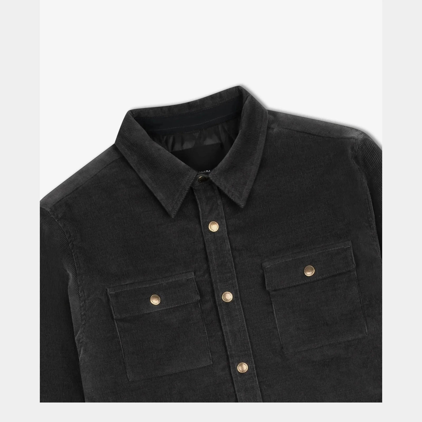 MR SIMPLE Quilted cord jakcet - Graphite