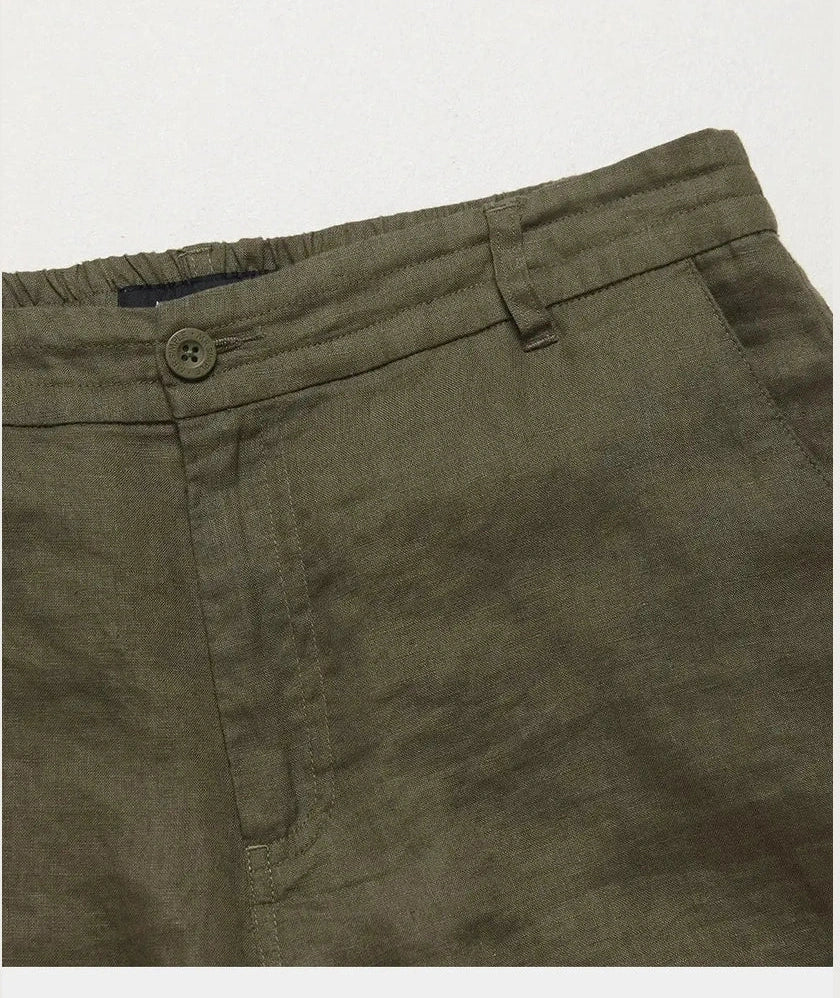 Mr simple tanner 2.0 linen shorts fatigue