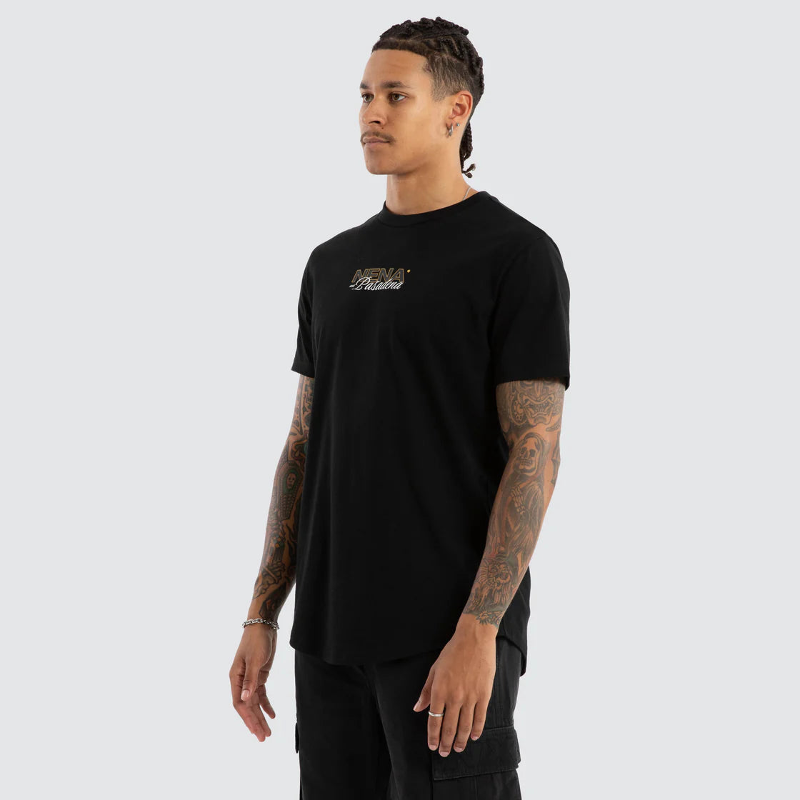 NXP Veered Dual Curved Tee - Jet Black