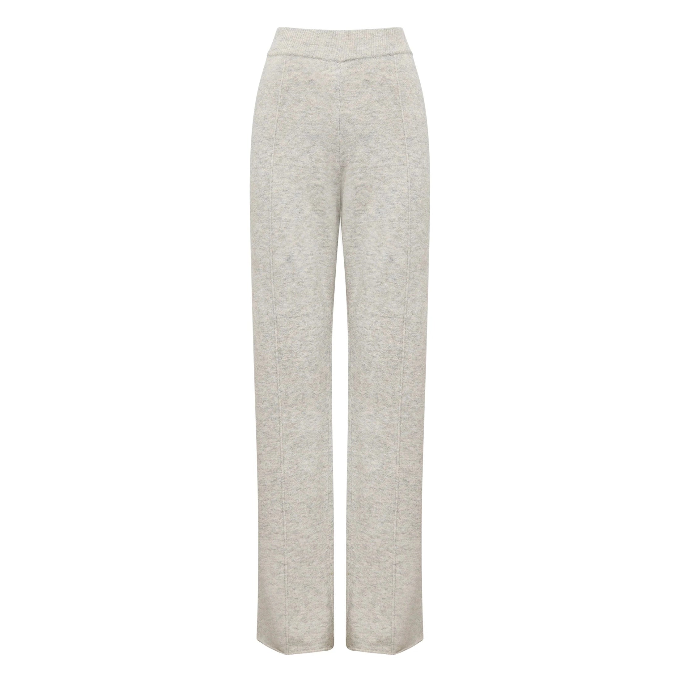 NUDE LUCY Dallas Knit Pant - Grey marle