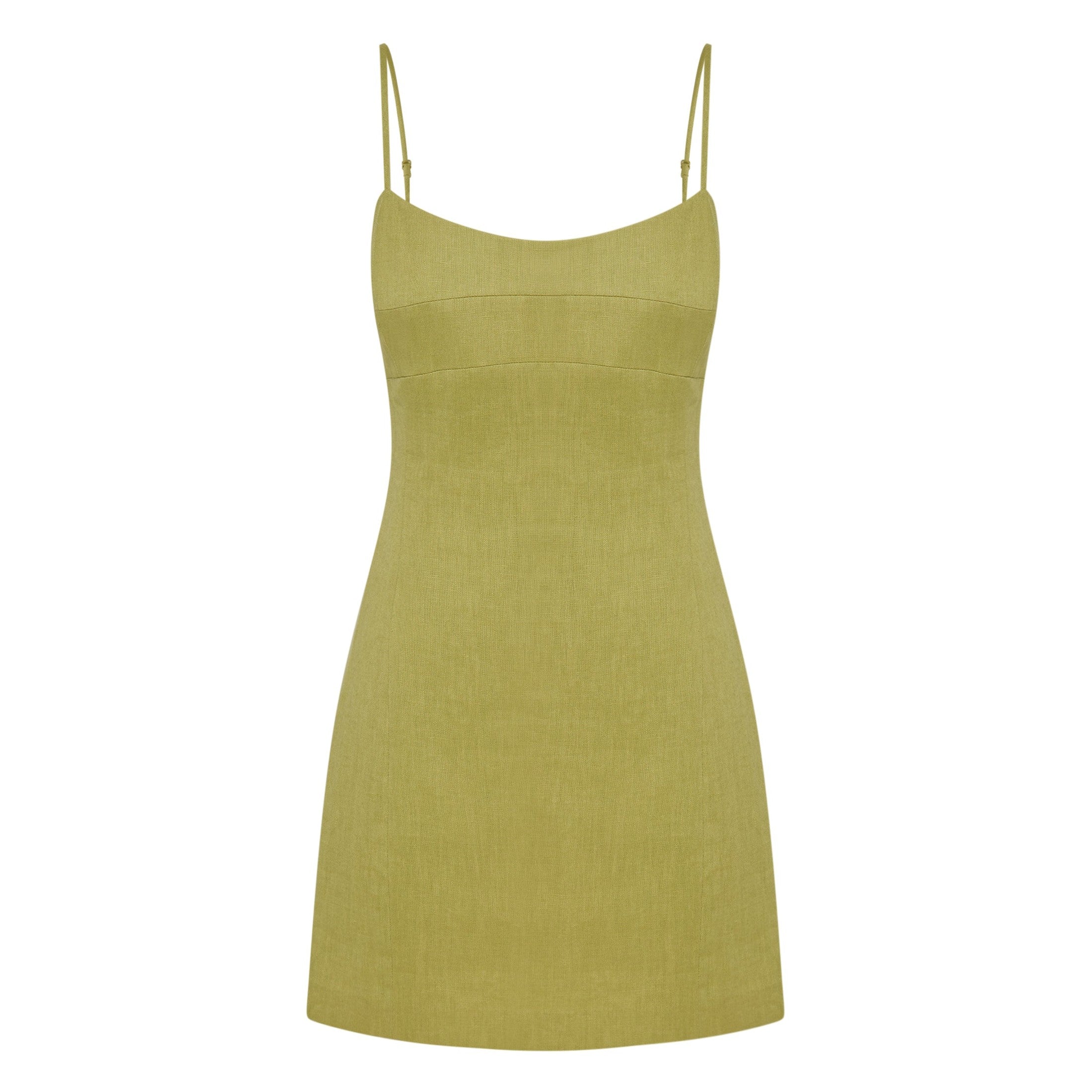 NUDE LUCY Carmela linen mini dress - Kiwi