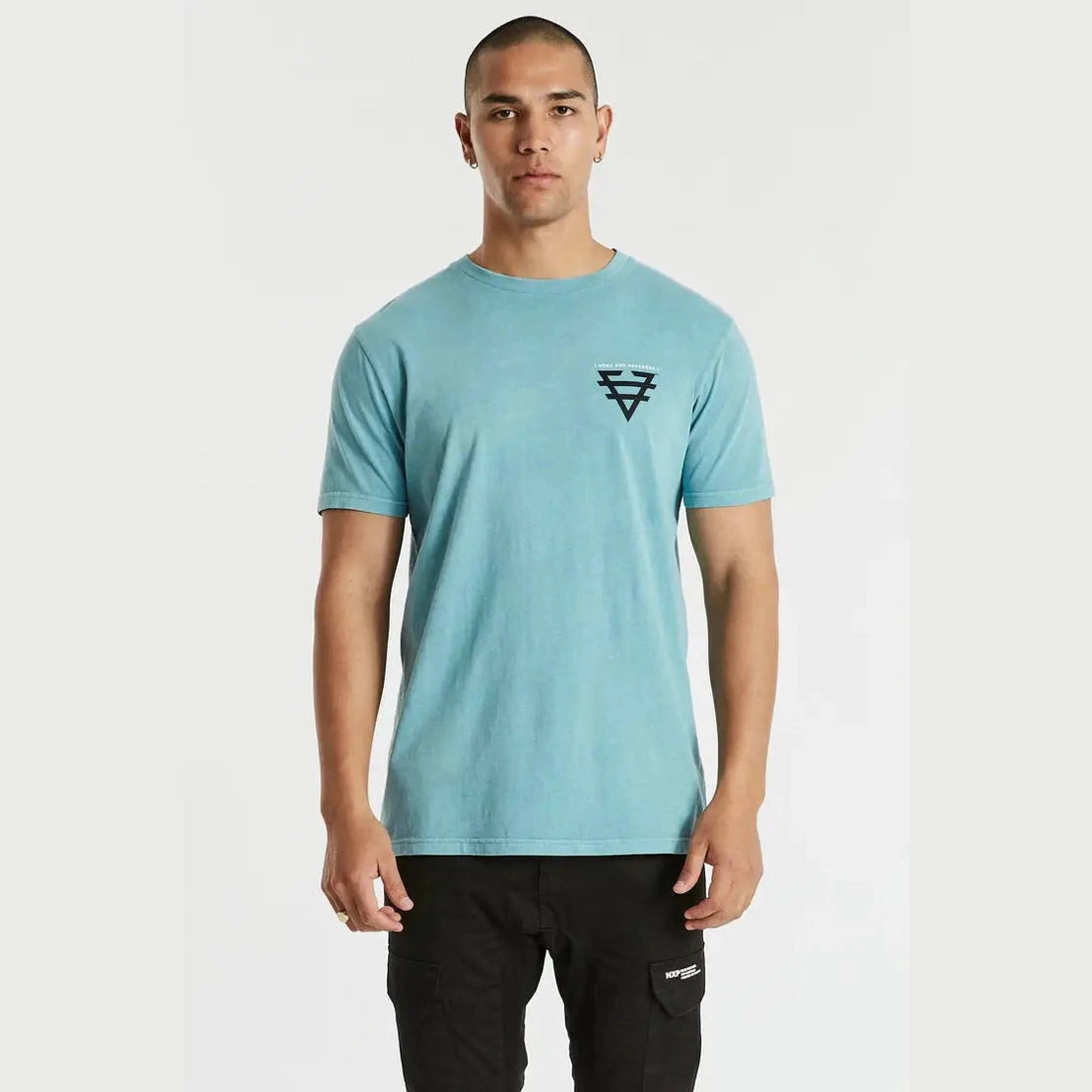 Nxp undivided cape back tee - pigment cameo