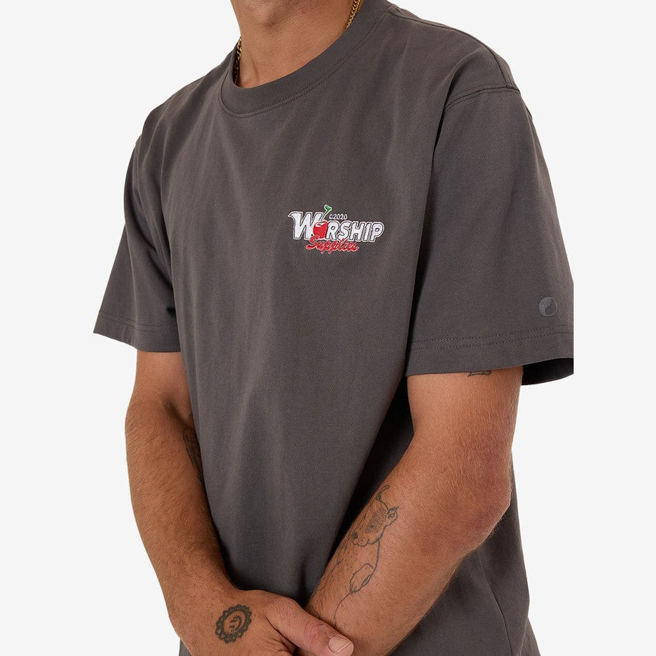 WORSHIP Glazed And Confused Tee - Worn Black