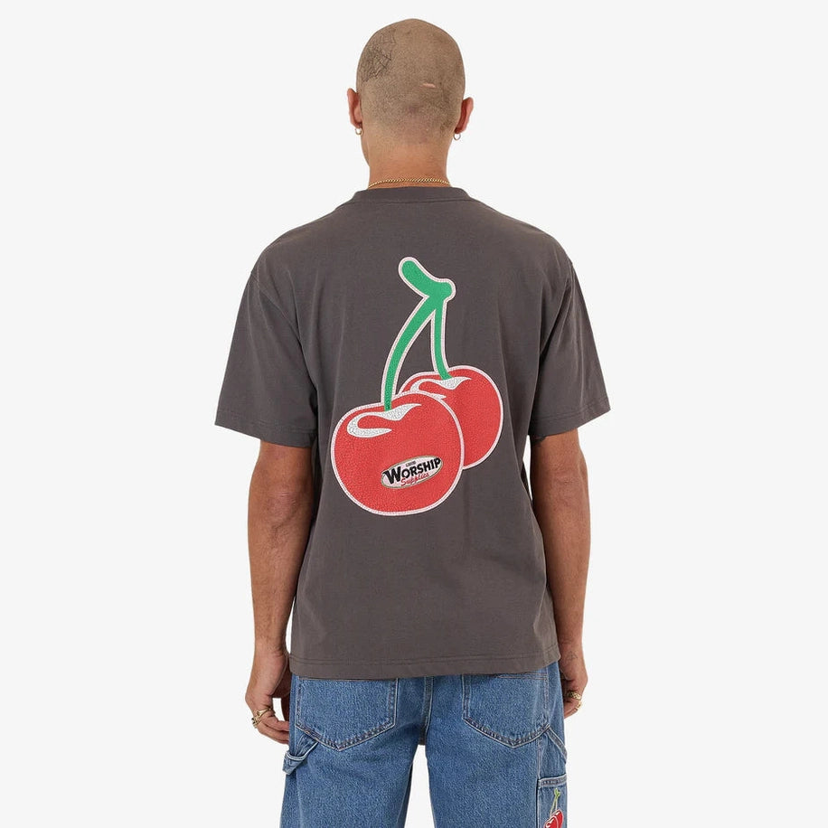 WORSHIP Glazed And Confused Tee - Worn Black